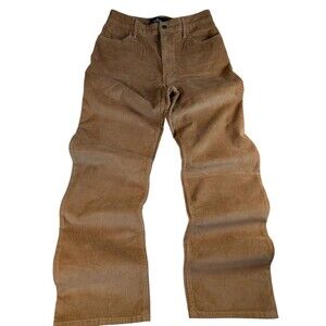 Hollister High-Rise Dad Pants Size 27  Corduroy Camel Brown Cotton Blend Womens